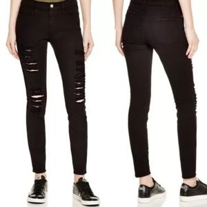 Frame Le Skinny De Jeanne 25 Film Noir Ripped